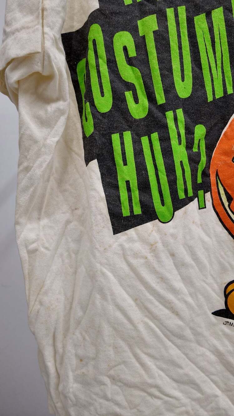 Vintage 1978 Garfield Halloween Nice Costume Huh? T-Shirt One Size - Picture 2 of 8